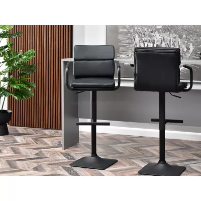 VÝPRODEJ - Nastavitelná barová židle CONSOLATA - černá