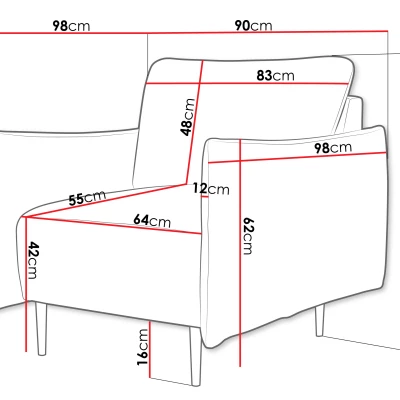 VÝPRODEJ - Moderní křeslo GROVE - světlé šedé 2