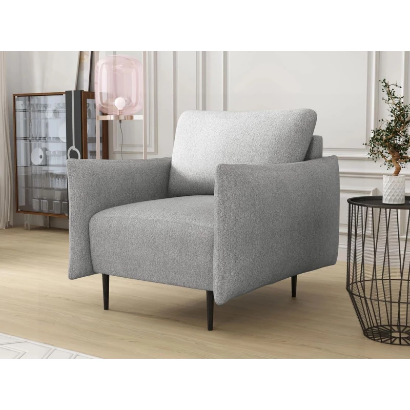 VÝPRODEJ - Moderní křeslo GROVE - světlé šedé 2