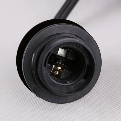 Moderní nástěnné osvětlení FELIS - 1xE27, 60W, černé / jantarové sklo