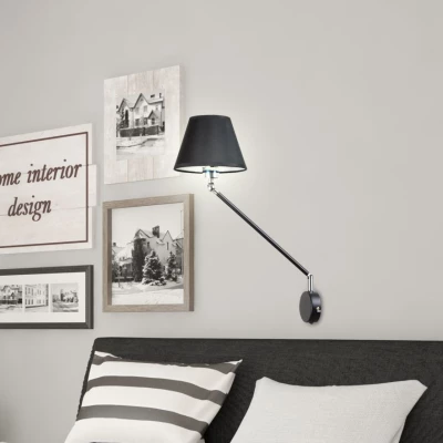 Flexibilní nástěnná lampa FILLY - 1xE27, 40W, matná černá