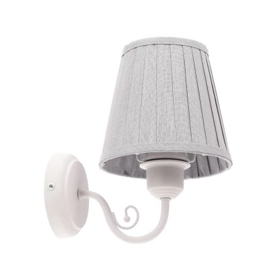 Nástěnná moderní lampa FIREZ - 1xE27, 40W, bílá / šedá