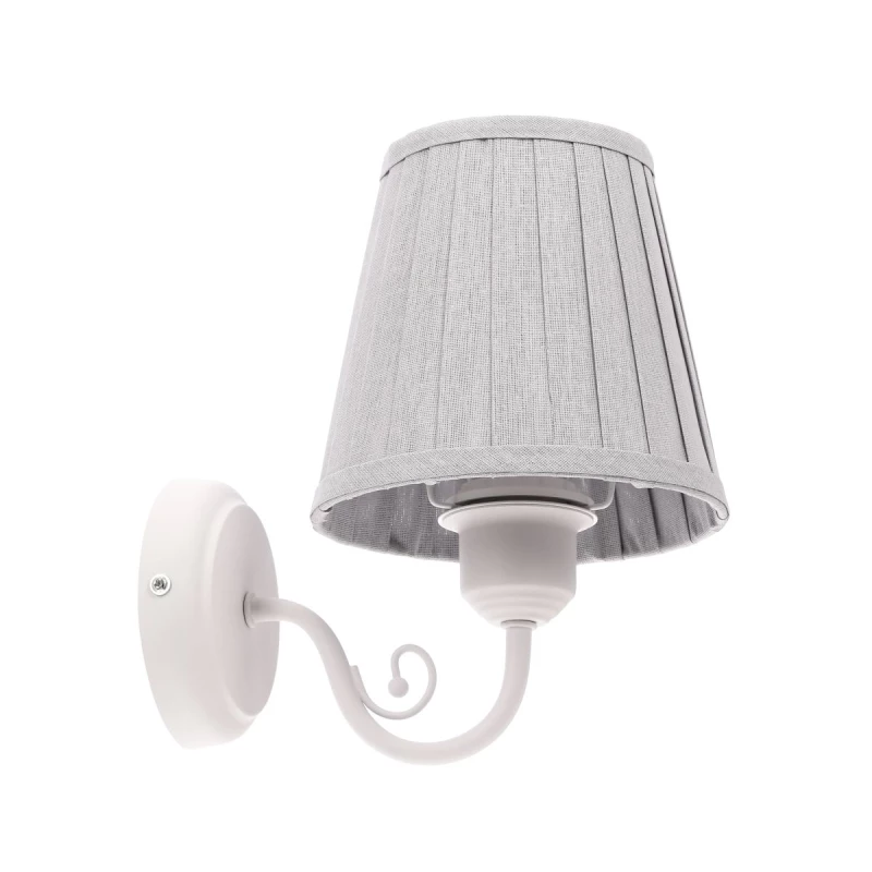 Nástěnná moderní lampa FIREZ - 1xE27, 40W, bílá / šedá