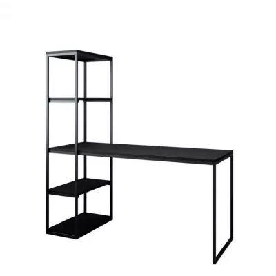 VÝPRODEJ - Psací stůl s regálem AZUSA - černý