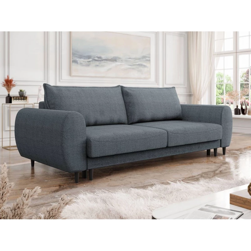 VÝPRODEJ - Pohovka na každodenní spaní BREGON - tmavá šedá