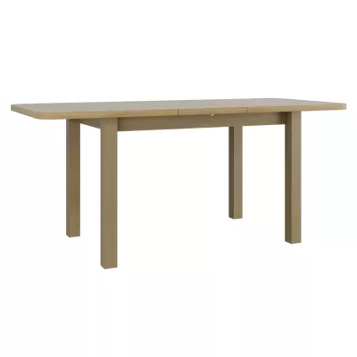 VÝPRODEJ - Jídelní sestava 6+1 s rozkládacím stolem SALUSIA 4 - bílá / béžová