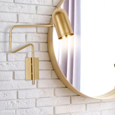 Nástěnná lampička k posteli HOSTI - 1xGU10, 15W, zlatá