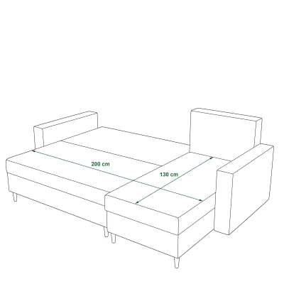 VÝPRODEJ - Rohová sedací souprava JAVIERA - béžová