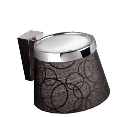 Moderní nástěnná lampa IMPRESJA - 1xE27, černá / chromovaná