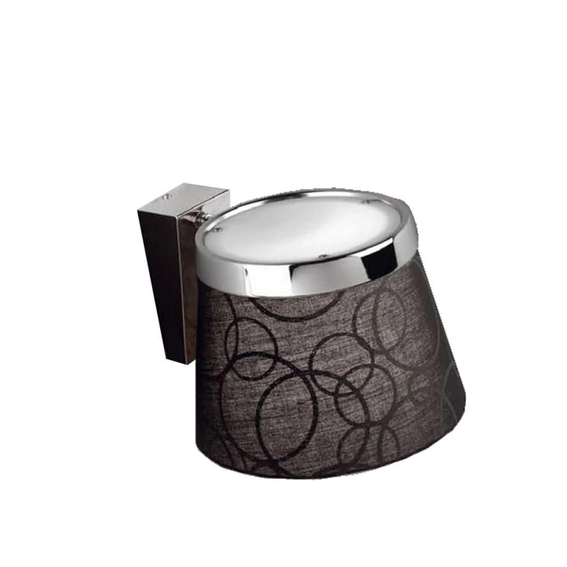 Moderní nástěnná lampa IMPRESJA - 1xE27, černá / chromovaná