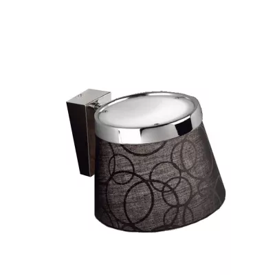 Moderní nástěnná lampa IMPRESJA - 1xE27, černá / chromovaná