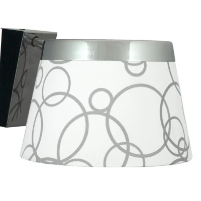 Moderní nástěnná lampa IMPRESJA - 1xE27, bílá / černá