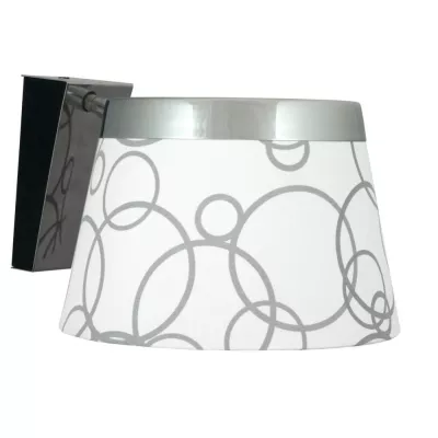 Moderní nástěnná lampa IMPRESJA - 1xE27, bílá / černá