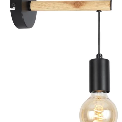 Nástěnné osvětlení ve skandinávském stylu IZZY - 1xE27, 60W, černé