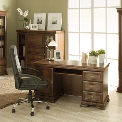 VÝPRODEJ - Úzká skříň s policemi GREGORIA - samoa king