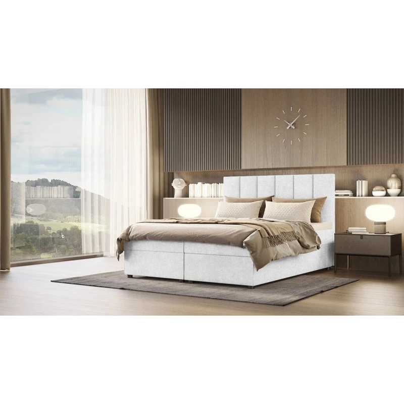 VÝPRODEJ - Kontinentální postel DELTA 4 - 180x200, bílá