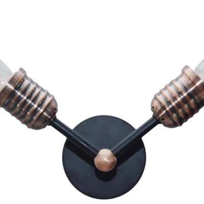 Nástěnné svítidlo KIRIMU - 2xE27, 60W, černé