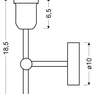 Nástěnné osvětlení KIRIMU - 1xE27, 60W, černé