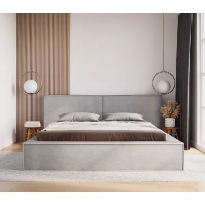 VÝPRODEJ - Manželská čalouněná postel 180x200 TELMA 1 - šedá