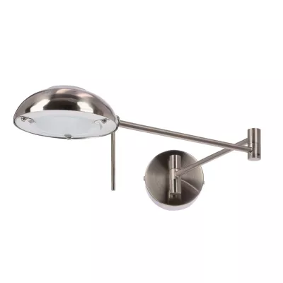 Nástěnná flexibilní lampa ke čtení LARGO - 1xG9, 28W, stříbrná