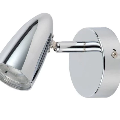 Nástěnná LED lampa k posteli LIBERTY - 1x4W, 3000K (teplá bílá), chromovaná