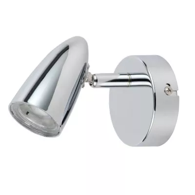 Nástěnná LED lampa k posteli LIBERTY - 1x4W, 3000K (teplá bílá), chromovaná