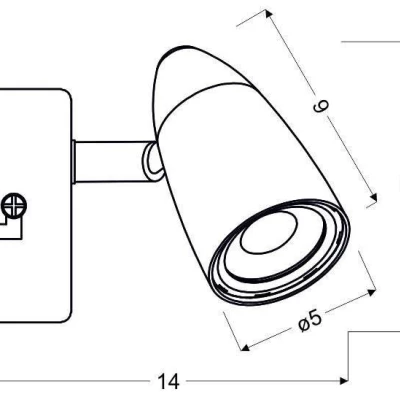 Nástěnná LED lampa k posteli LIBERTY - 1x4W, 3000K (teplá bílá), chromovaná