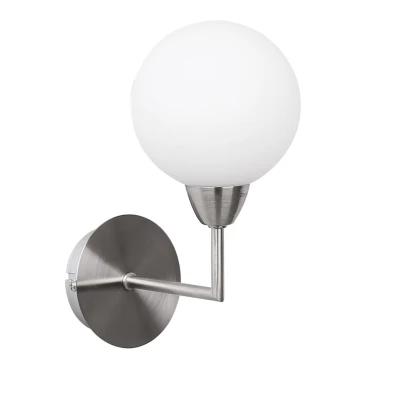 Nástěnné moderní svítidlo LOGOS - 1xG9, 25W, stříbrné / bílé