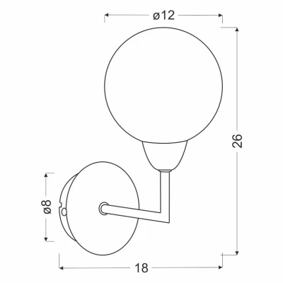 Nástěnné moderní svítidlo LOGOS - 1xG9, 25W, stříbrné / bílé