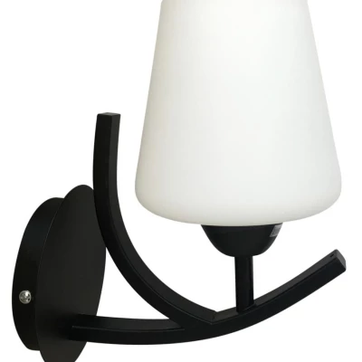 Nástěnné moderní osvětlení LONDYN - 1xE27, 60W, bílé / černé