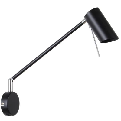 Flexibilní nástěnná lampa na čtení MILLY - 1xGU10, 40W, matná černá