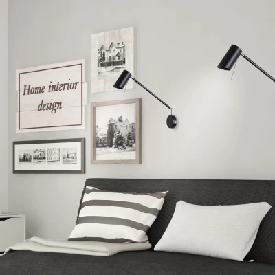 Flexibilní nástěnná lampa na čtení MILLY - 1xGU10, 40W, matná černá