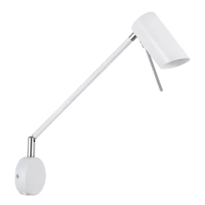 Flexibilní nástěnná lampa na čtení MILLY - 1xGU10, 40W, matná bílá