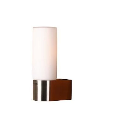 Nástěnné osvětlení MIRROR 1 - 1xE14, 40W, stříbrná / bílá