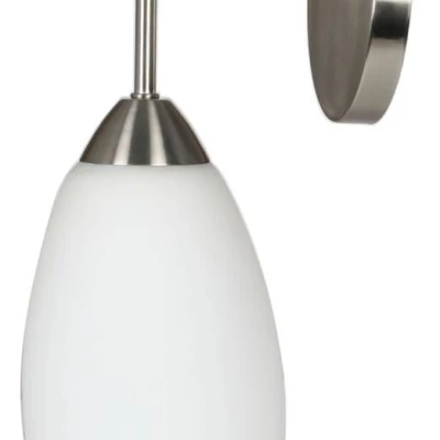 Nástěnné moderní osvětlení MODUS - 1xE27, 60W, stříbrné / bílé