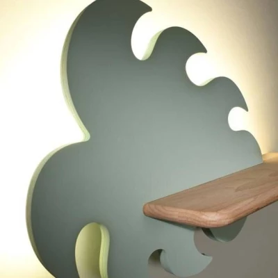 Dekorativní nástěnné svítidlo MONSTERA - 5W, 4000K (denní bílá), zelené