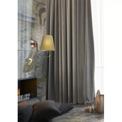 Nástěnné osvětlení v klasickém stylu MOZART - 1xE27, 60W, měděné / medové