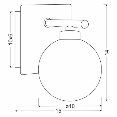 Moderní nástěnné osvětlení ODEN - 1xG9, 40W, chromované / bílé