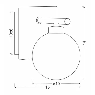 Moderní nástěnné osvětlení ODEN - 1xG9, 40W, chromované / bílé
