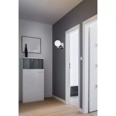 Moderní nástěnné osvětlení ODEN - 1xG9, 40W, chromované / bílé