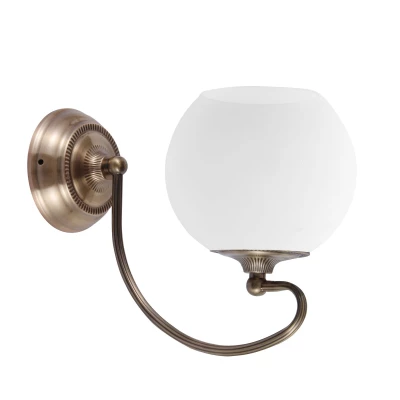 Rustikální nástěnná lampa ORBIT - 1xE27, 60W, měděná / patina