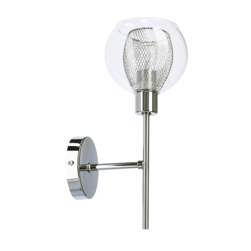 Nástěnné designové osvětlení OZZO - 1xE14, 40W, chromované / čiré