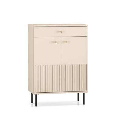 VÝPRODEJ - Policový botník s dvířky FAREL - kašmír