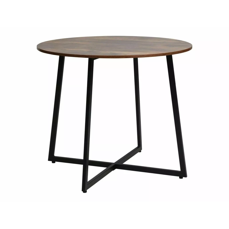 VÝPRODEJ - Jídelní stůl 90 SABIN - hnědý / černý