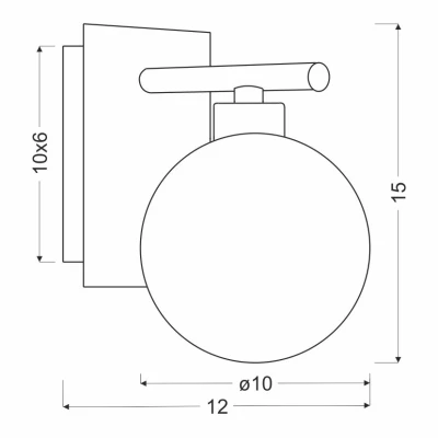 Moderní nástěnné svítidlo RAISA - 1xG9, 40W, chromované / bílé