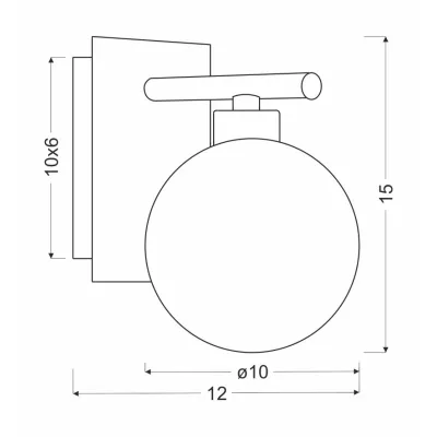 Moderní nástěnné svítidlo RAISA - 1xG9, 40W, chromované / bílé