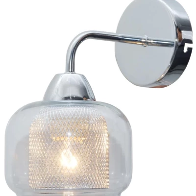 Nástěnné moderní osvětlení RAY - 1xE14, 40W, chromované