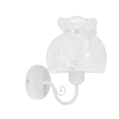 Nástěnná lampa v provence stylu ROSSINI - 1xE27, 40W, bílá