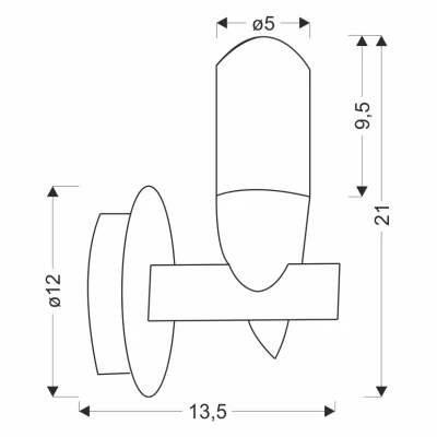Designové nástěnné LED osvětlení SAKAI - 5,4W, 3000K (teplá bílá), přírodní dřevo / černá