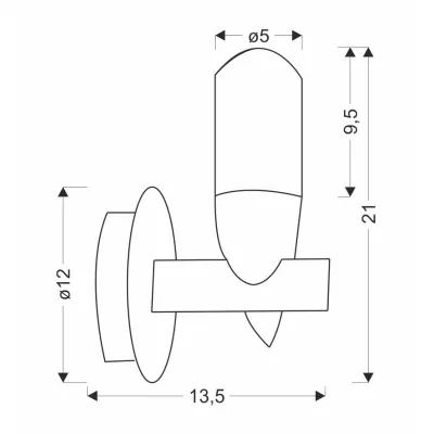 Designové nástěnné LED osvětlení SAKAI - 5,4W, 3000K (teplá bílá), přírodní dřevo / černá